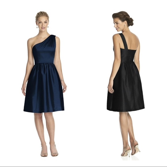 alfred sung one shoulder dress